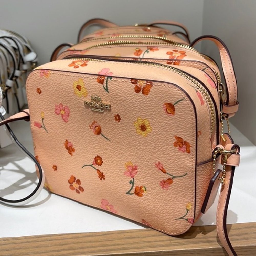 Coach c8699 Mini Camera Bag With Mystical Floral Print c8699 Faded Blush… - Picture 7 of 16